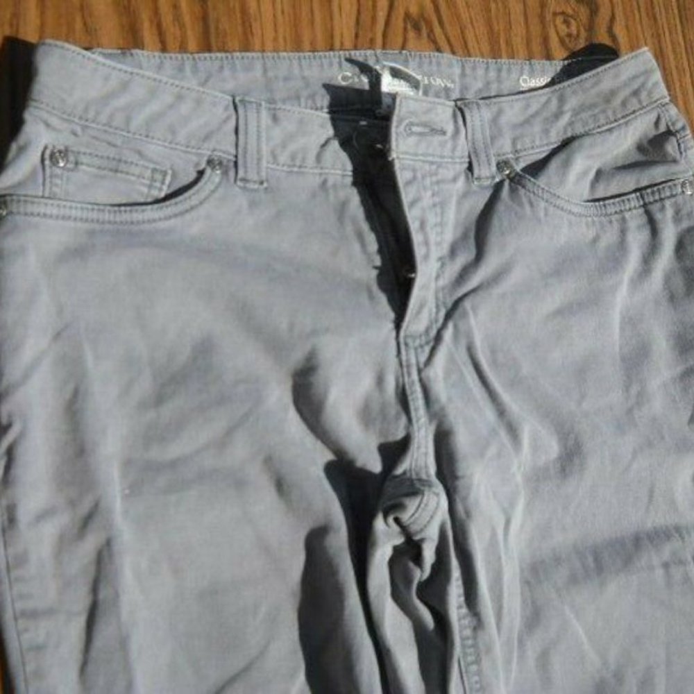 Old Navy Ladies Pants Stretch 6 Short Cotton Coin Pocket Button